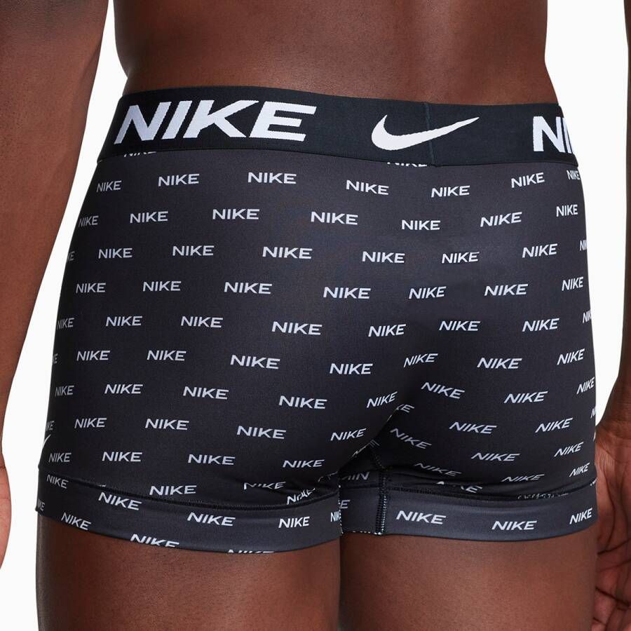 Nike Trunk (3 Pack) Boxershorts Kleding LOGO PRINT COOL GREY BLACK maat: L beschikbare maaten:XS S M L XL