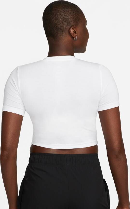 Nike Sportswear Essential Slim Crop Tee T-shirts Kleding white maat: M beschikbare maaten:XS S M L XL