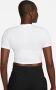 Nike Sportswear Essential Slim Crop Tee T-shirts Kleding white maat: XS beschikbare maaten:XS S M L XL - Thumbnail 5