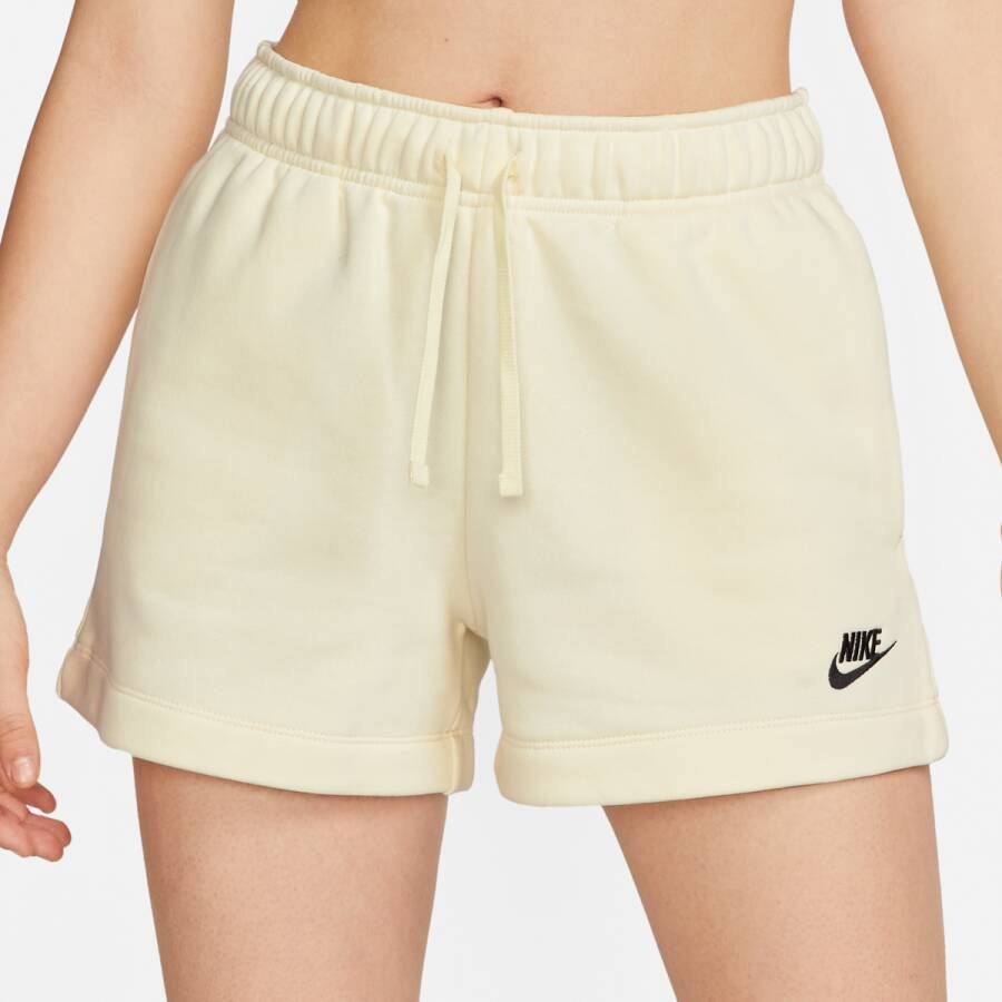 Nike Wmns Sportswear Club Fleece Short Sportshorts Kleding coconut milk black maat: S beschikbare maaten:XS S M L XL