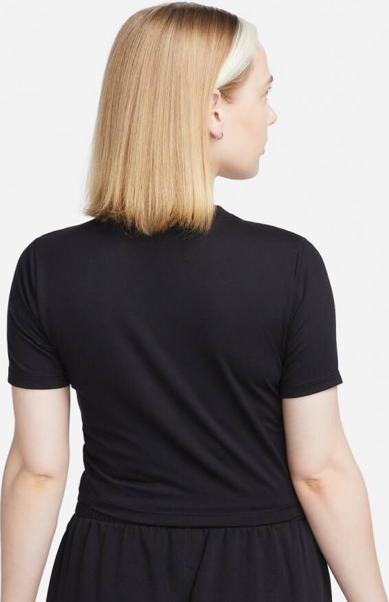 Nike Sportswear Essential Slim Crop Tee T-shirts Kleding Black maat: XS beschikbare maaten:XS M L XL