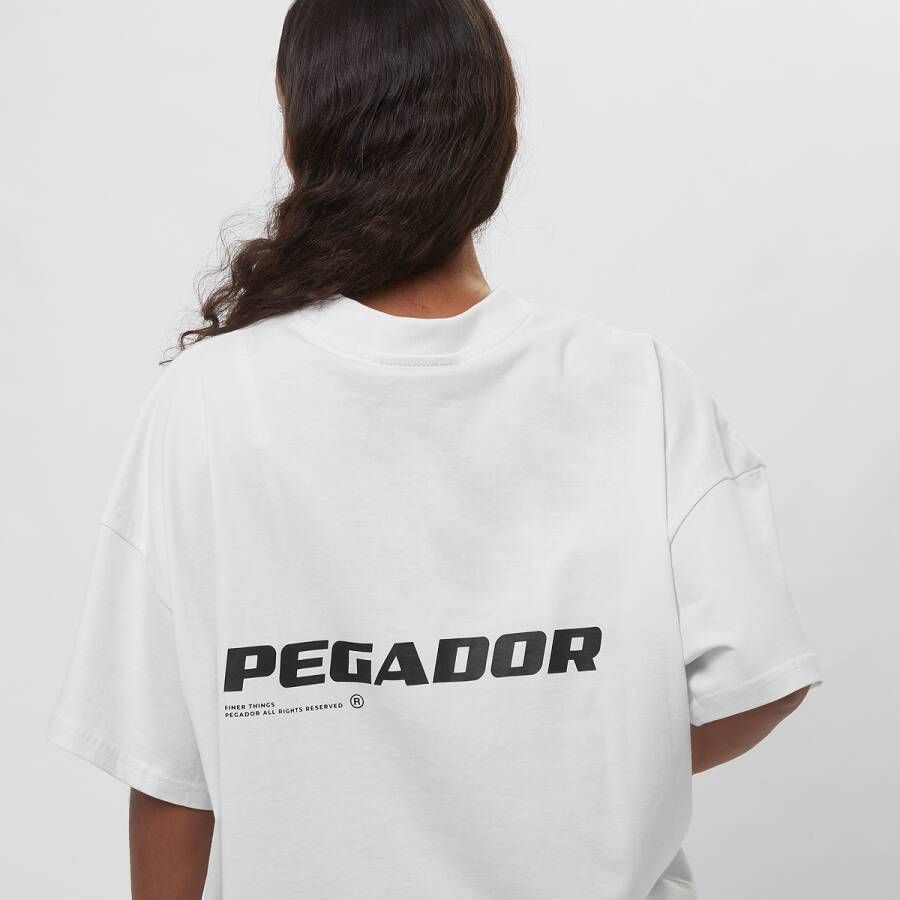 Pegador Culla Logo Heavy Oversized Tee T-shirts Kleding weiß maat: S beschikbare maaten:XS S