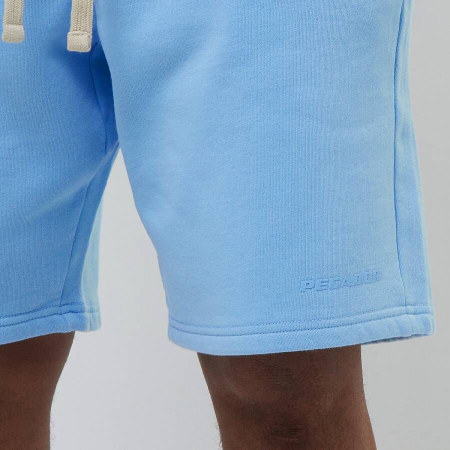Pegador Logo Heavy Sweat Shorts Sportshorts Kleding vintage washed riviera blue maat: S beschikbare maaten:S M L XL