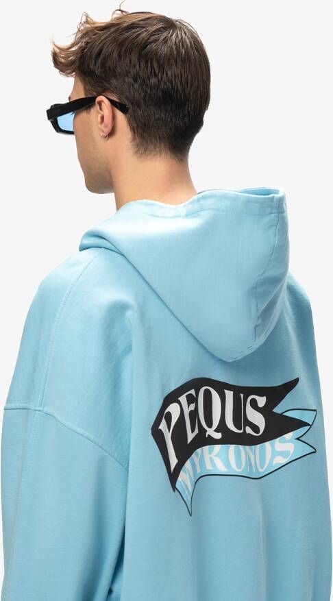 Pequs Mykonos Flag Zip Hoodie