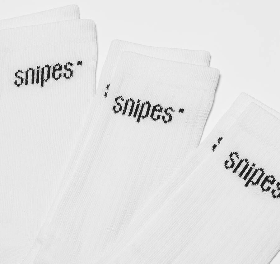 SNIPES Crew Sock (3 Pack) Lang Kleding weiß maat: 35-38 beschikbare maaten:35-38 39-42 43-46