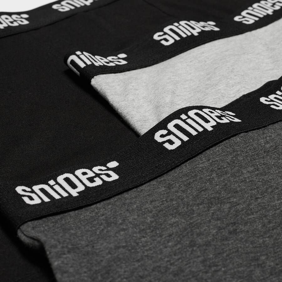 SNIPES Jersey (3 Pack) Boxershorts Kleding black charcoal grey maat: S beschikbare maaten:S M L XL