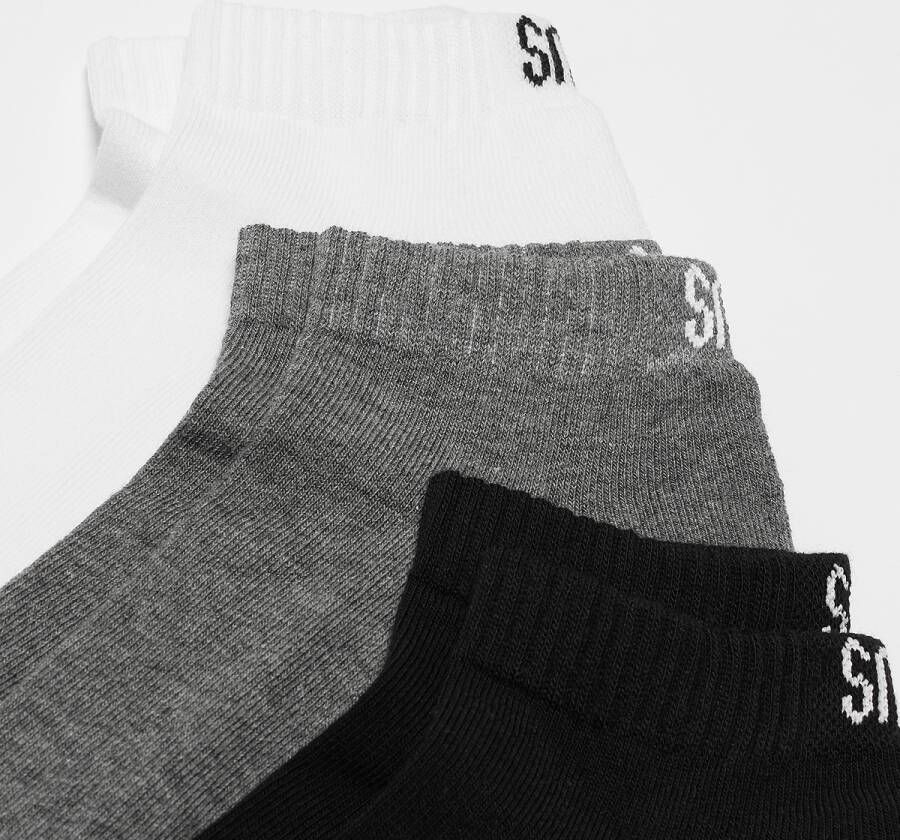 SNIPES Locut Socks (3 Pack) Lang Kleding black white grey maat: 35-38 beschikbare maaten:35-38 39-42 43-46