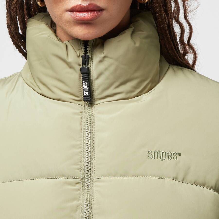 SNIPES Small Logo Short Puffer Jacket Pufferjassen Kleding light olive maat: XS beschikbare maaten:XS S M L
