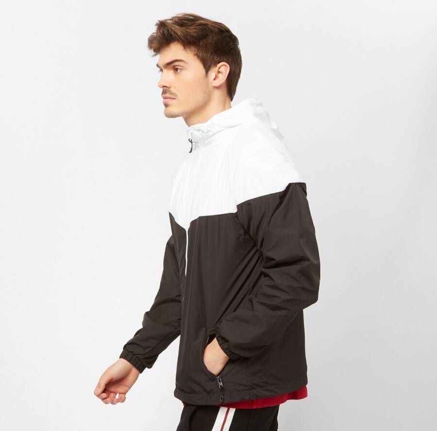 Urban Classics 2-Tone Tech Windrunner white black