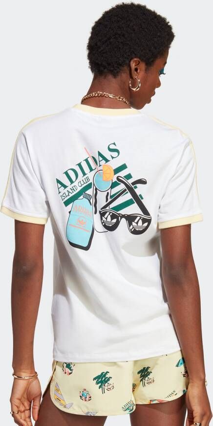 adidas Originals Cali Tee T-shirts Kleding weiß maat: XS beschikbare maaten:XS