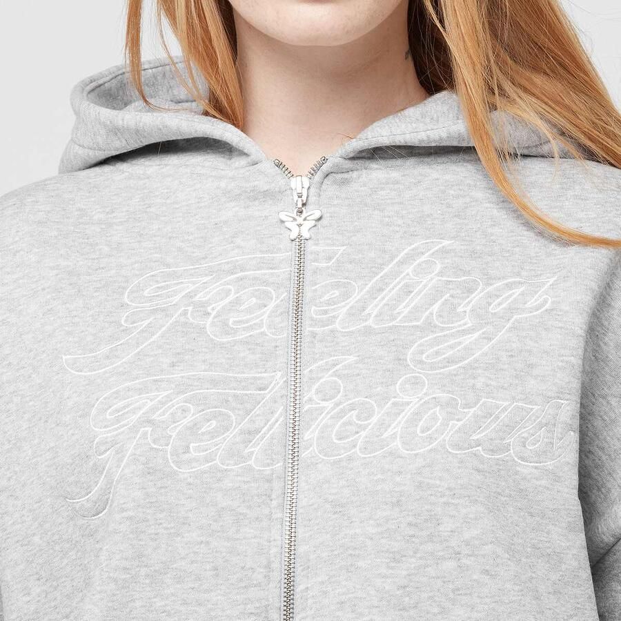 Felicious Angel Zipper Wo Hoodies & Sweaters grijs Maat XXS Kleding - Foto 2