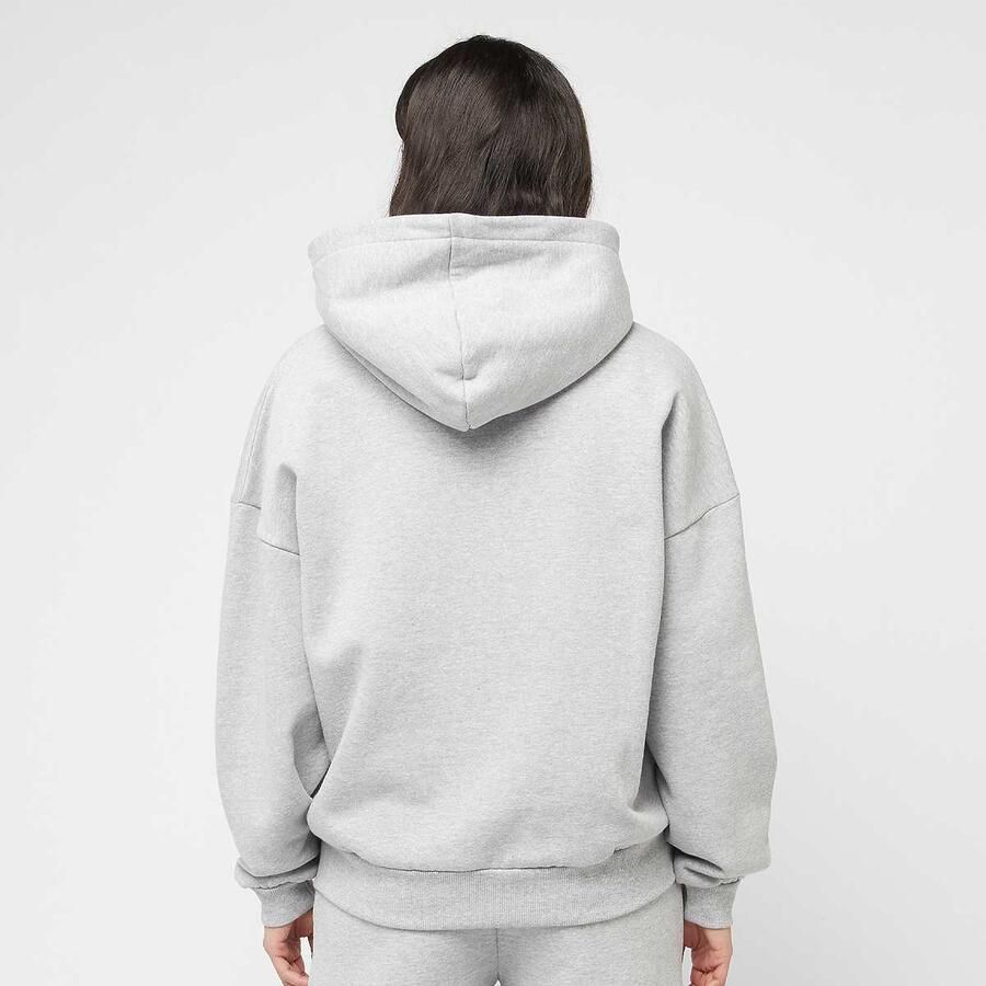 Felicious Basic Chest Logo Zipper Wo Hoodies & Sweaters grijs Maat XXS Kleding