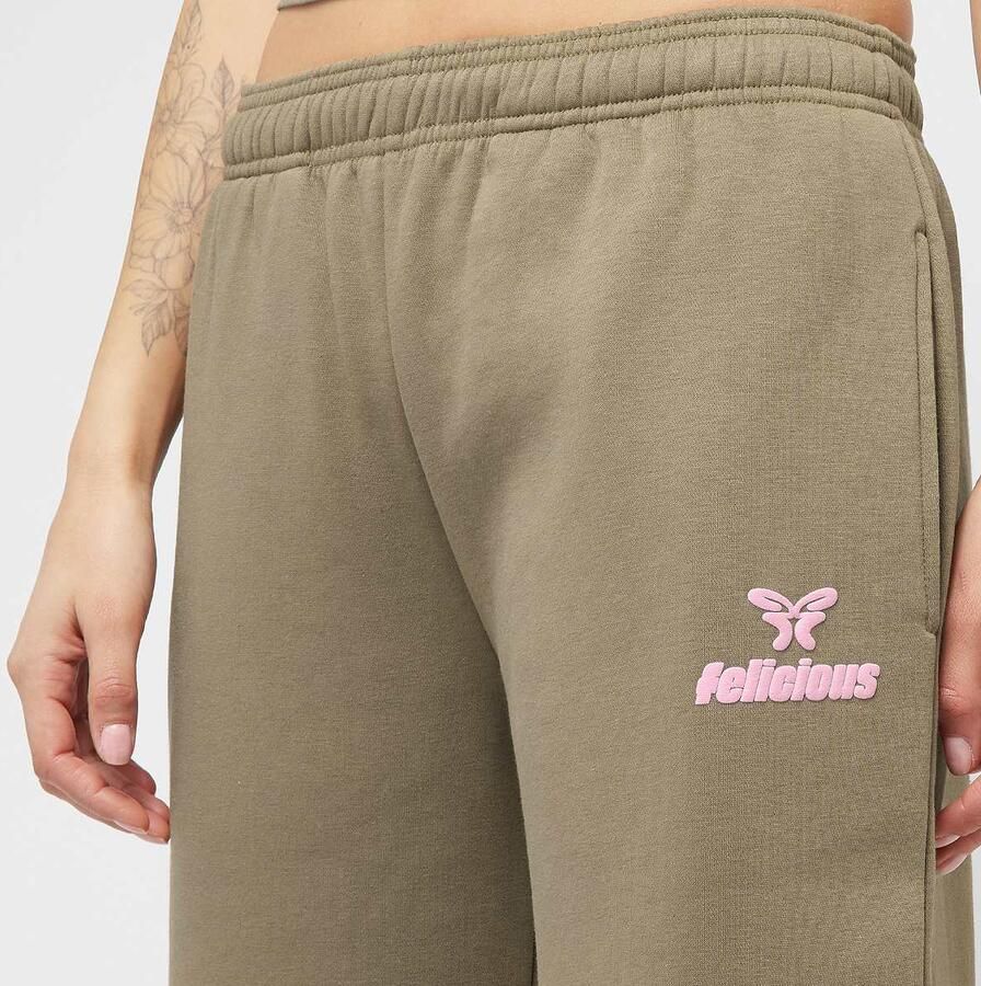 Felicious Basic Sweatpants Wo Trainingsbroeken groen Maat XXS Kleding