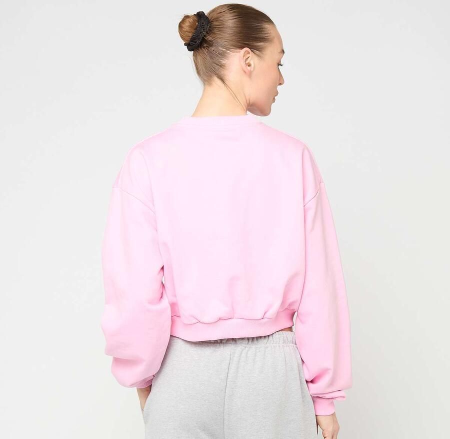 Felicious Cropped Terry Crewneck Wo Hoodies & Sweaters lichtroze Maat XS Kleding - Foto 2