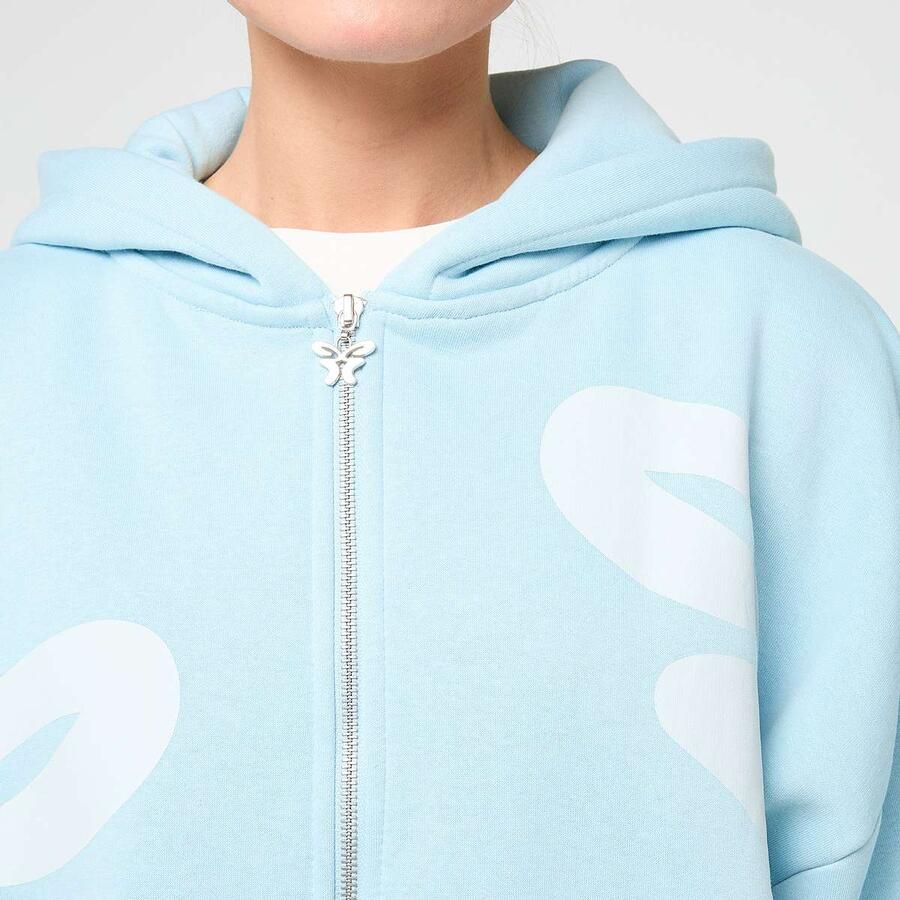 Felicious Feli Oversized Sweatjacket Wo Hoodies & Sweaters blauw Maat XXS Kleding
