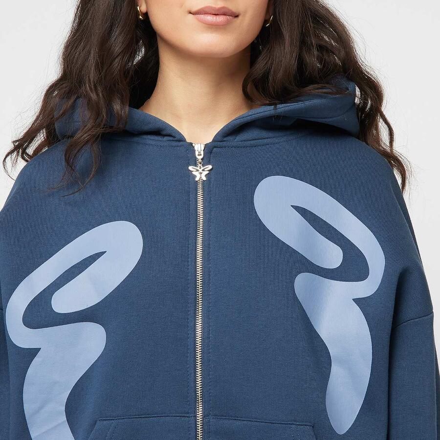 Felicious Oversized Sweat Jacket Wo Hoodies & Sweaters blauw Maat XXS Kleding - Foto 2
