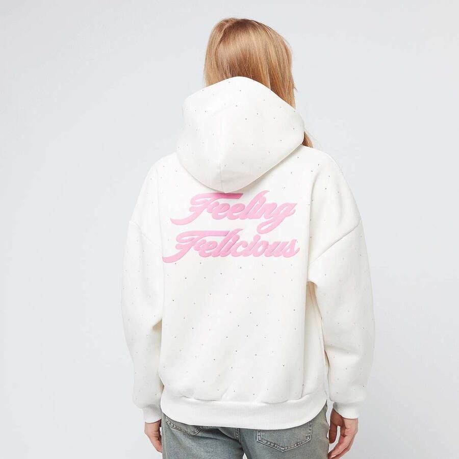 Felicious Rhinestones Hoodie Wo Hoodies & Sweaters wit Maat XXS Kleding - Foto 3