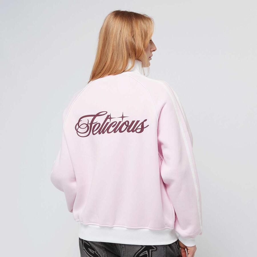 Felicious Sporty Sweat Jacket Wo Hoodies & Sweaters lichtroze Maat XXS Kleding - Foto 3