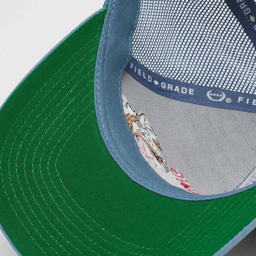 Field Grade Beware Of Rott Twill Mesh Trucker Unisex Caps blauw Maat ONE SIZE Accessoires