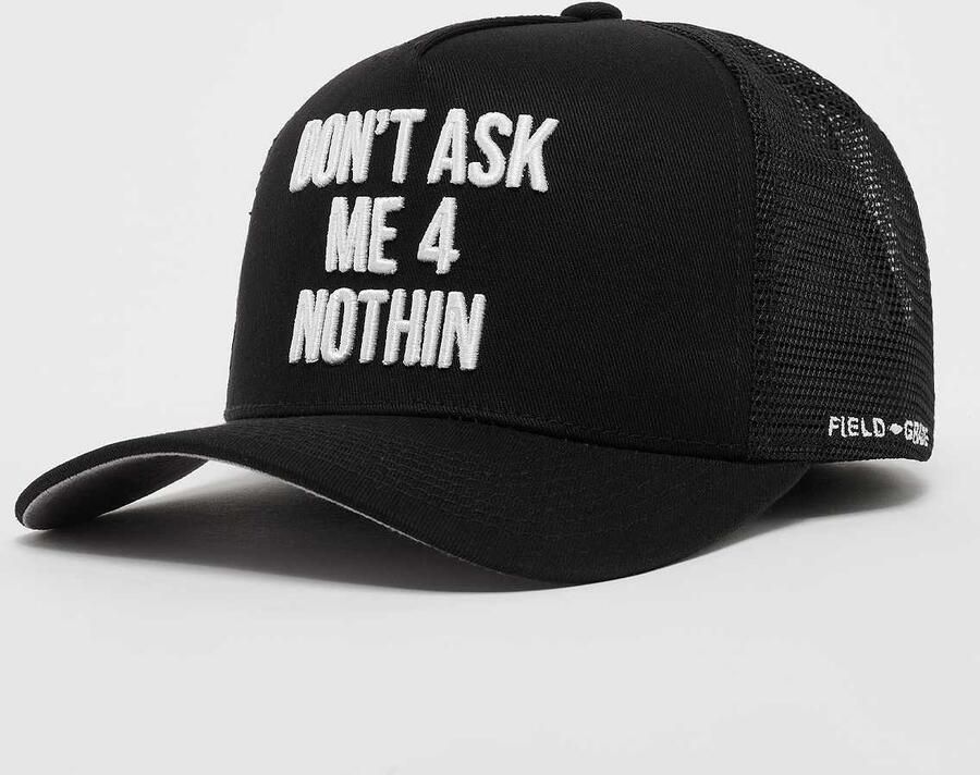 Field Grade Don t Ask Twill Mesh Trucker Unisex Caps zwart Maat ONE SIZE Accessoires - Foto 3