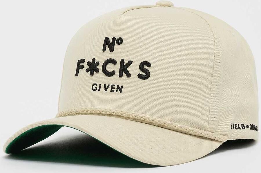 Field Grade No F*cks Given Twill Trucker Unisex Caps beige Maat ONE SIZE Accessoires - Foto 3