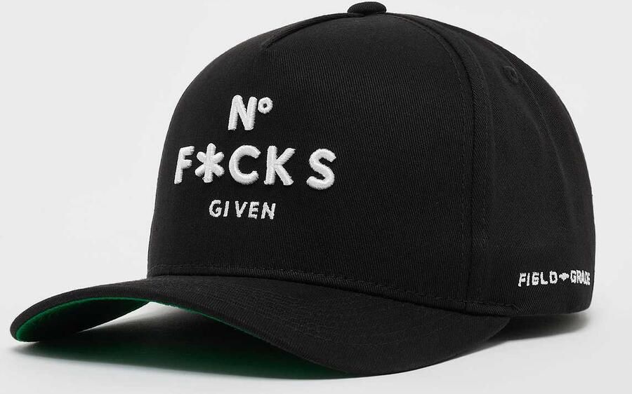 Field Grade No F*cks Given Twill Trucker Unisex Caps zwart Maat ONE SIZE Accessoires - Foto 3