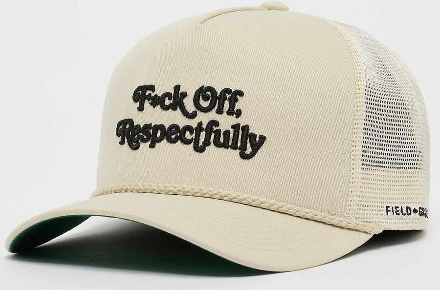 Field Grade Respectfully Twill Mesh Trucker Unisex Caps beige Maat ONE SIZE Accessoires - Foto 3
