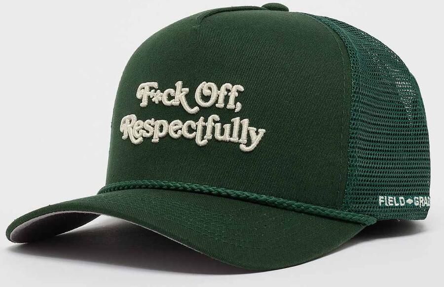 Field Grade Respectfully Twill Mesh Trucker Unisex Caps groen Maat ONE SIZE Accessoires - Foto 3