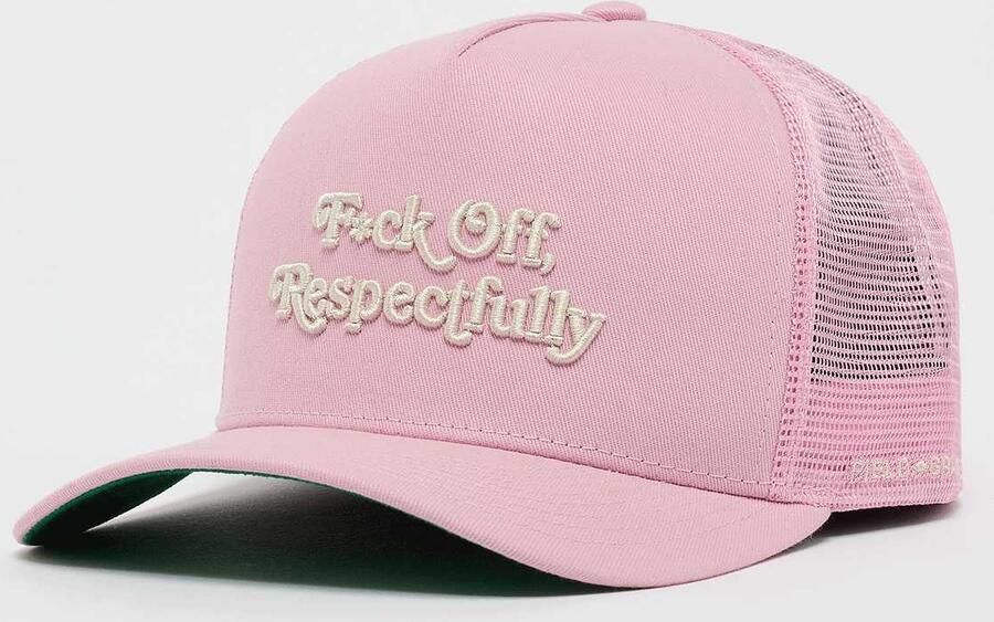 Field Grade Respectfully Twill Mesh Trucker Unisex Caps lichtroze Maat ONE SIZE Accessoires - Foto 3