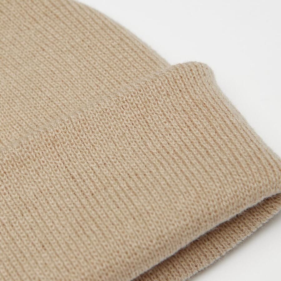 Flexfit Heavyweight Beanie Unisex Mutsen beige Maat ONE SIZE Accessoires