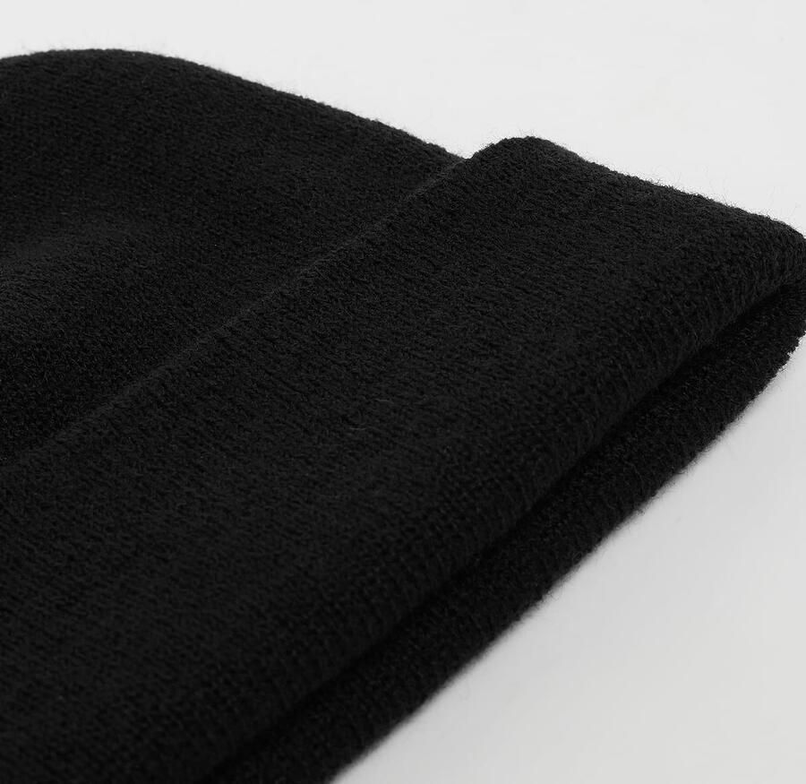 Flexfit Heavyweight Beanie Unisex Mutsen zwart Maat ONE SIZE Accessoires