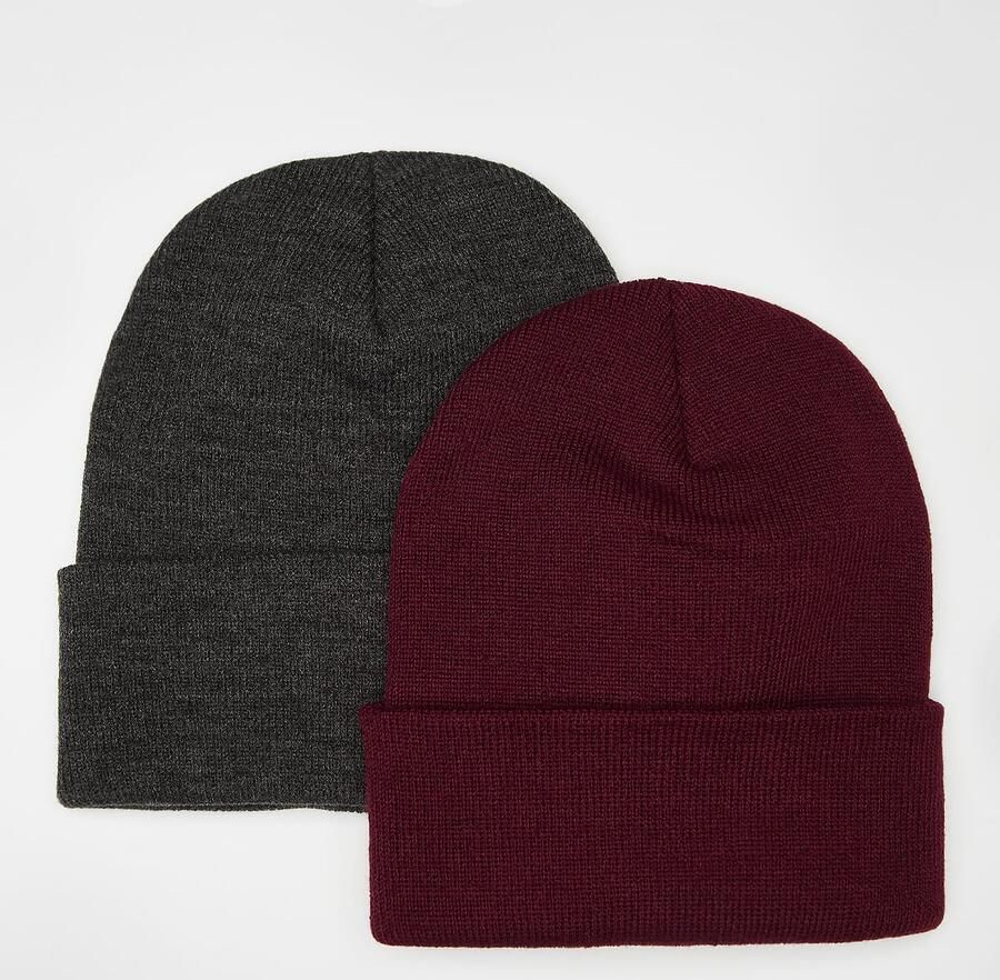 Flexfit Heavyweight Long Beanie (2 Pack) Unisex Mutsen multicolor Maat ONE SIZE Accessoires - Foto 3