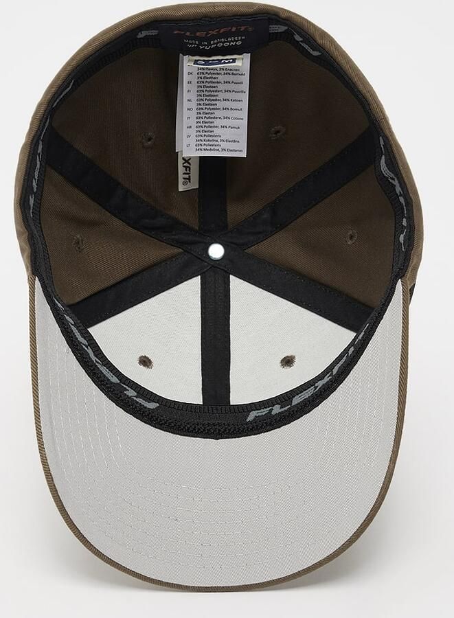 Flexfit Wooly Combed unisex Caps bruin Maat L XL Accessoires