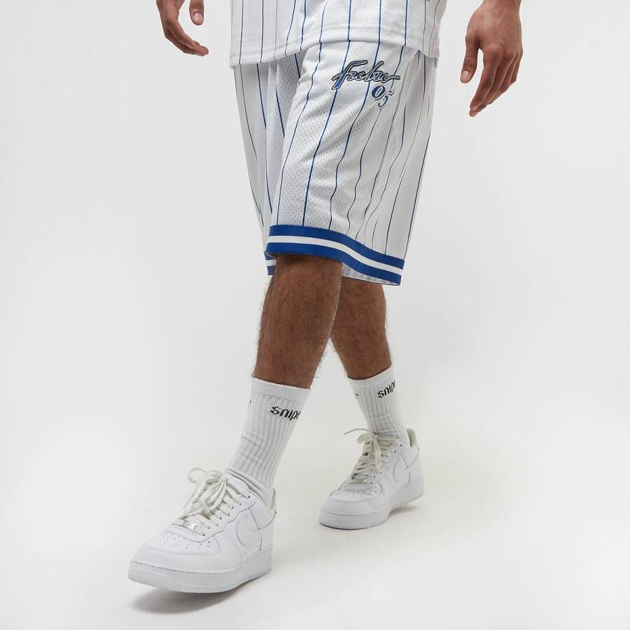 Fubu Retro Pinstripe Shorts Sportshorts Kleding white blue maat: XS beschikbare maaten:S XS