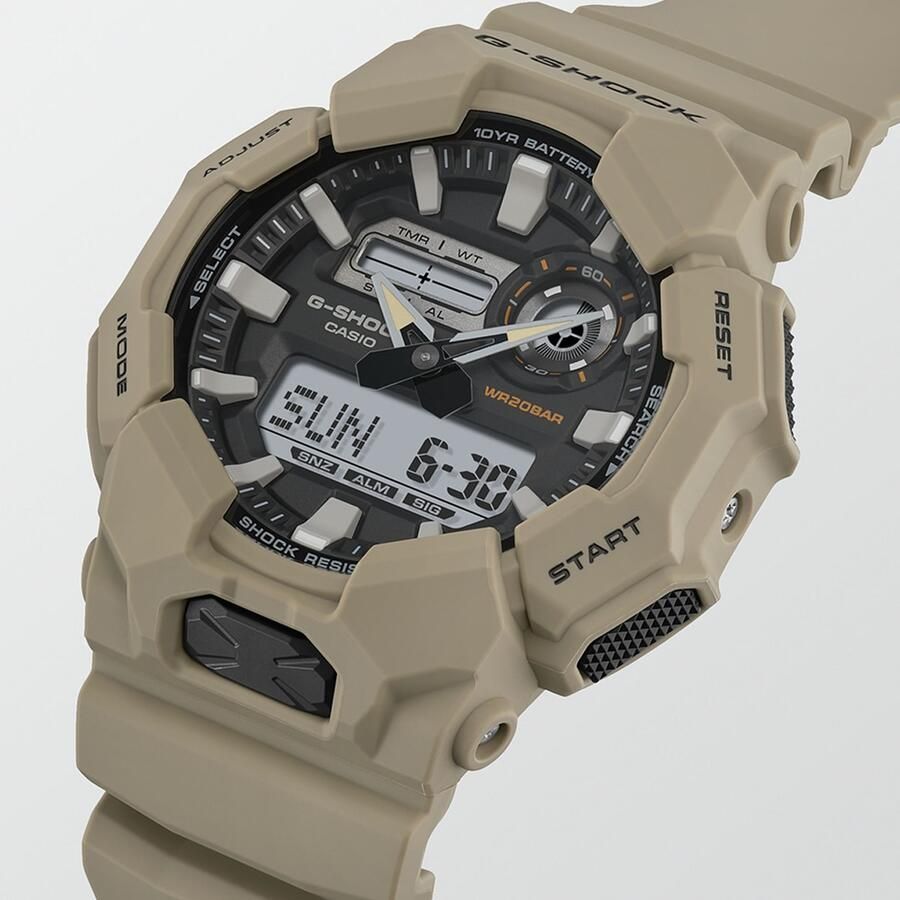 G-SHOCK GA-010-5AER Unisex Horloges beige Maat ONE SIZE Accessoires