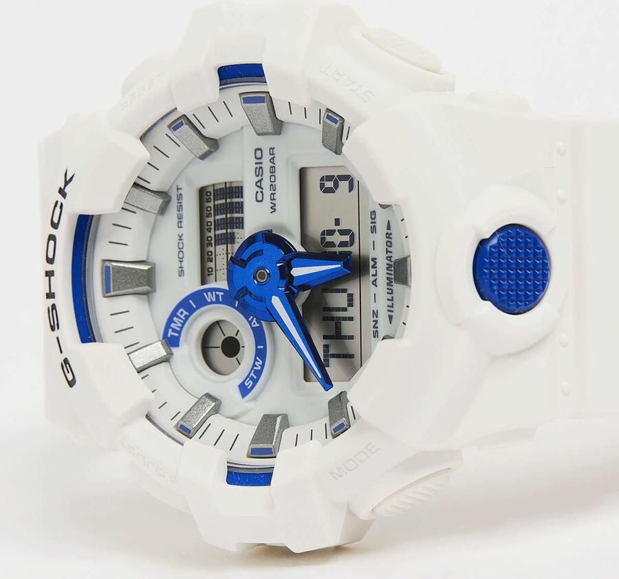 G-SHOCK GA-700HDS-7AER Unisex Horloges wit Maat ONE SIZE Accessoires