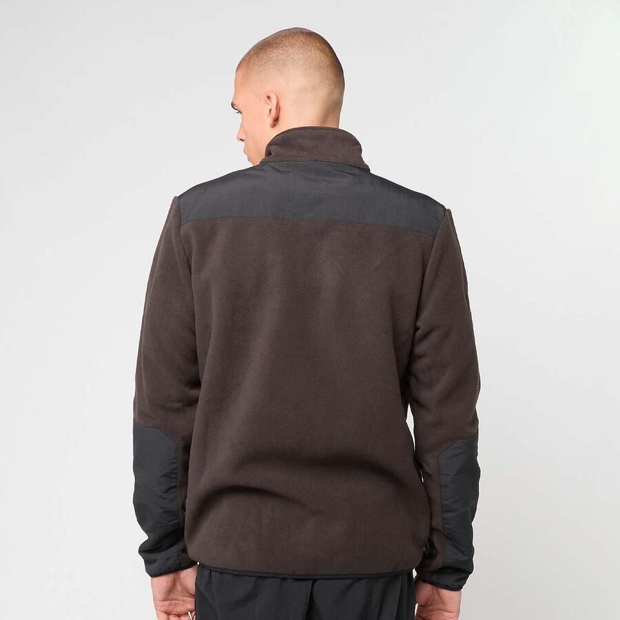 Halo Blocked Zip Fleece Men Trainingspakken bruin Maat XL Kleding
