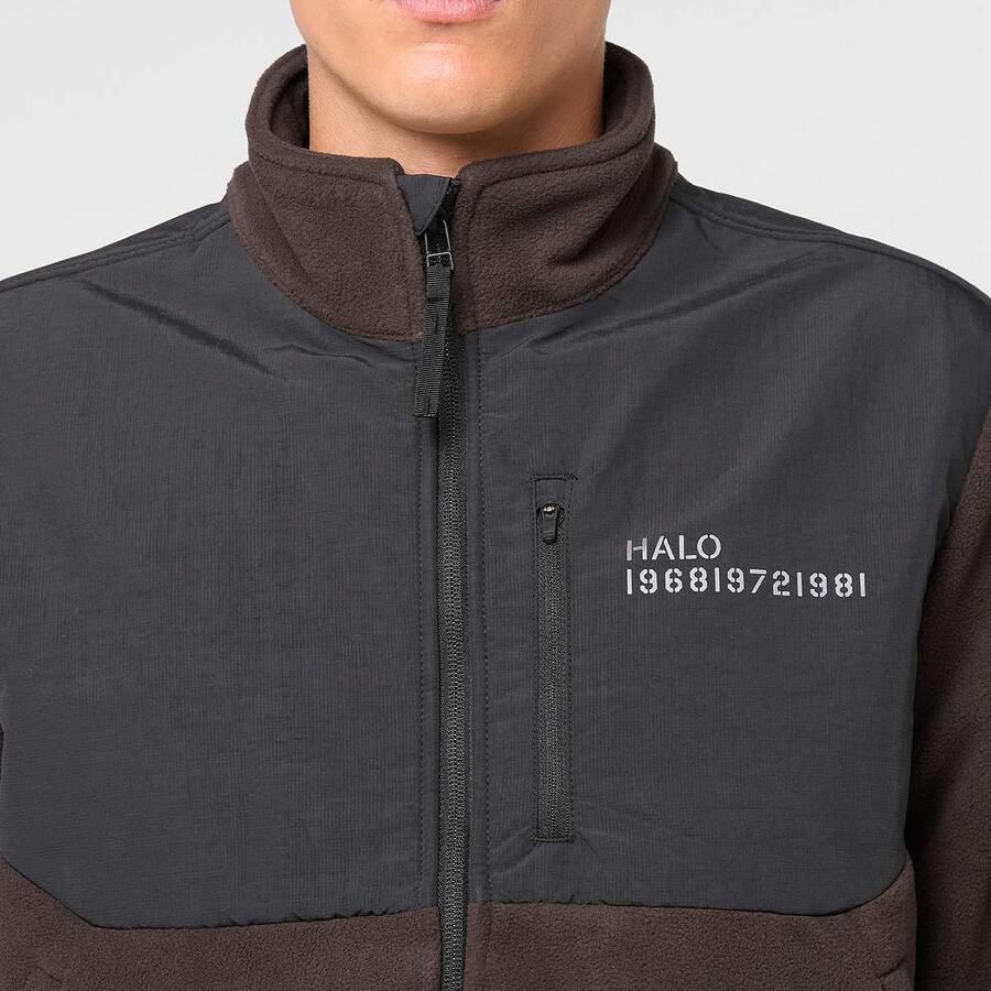 Halo Blocked Zip Fleece Men Trainingspakken bruin Maat XL Kleding - Foto 2