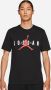 Jordan Air Wordmark T-shirt Zwart Wit Rood Black Heren - Thumbnail 1