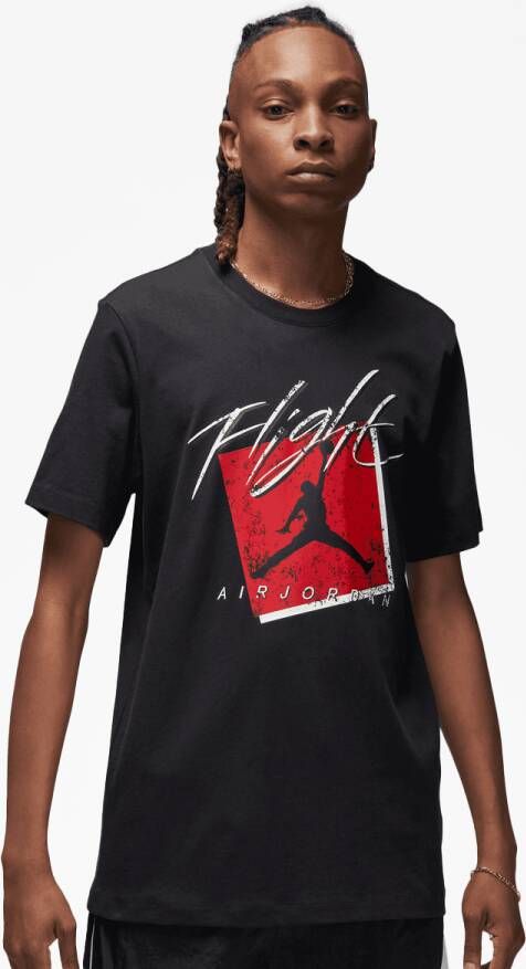 Jordan Brand Gfx Crew 1 T-shirts Kleding black gym red black maat: S beschikbare maaten:S M