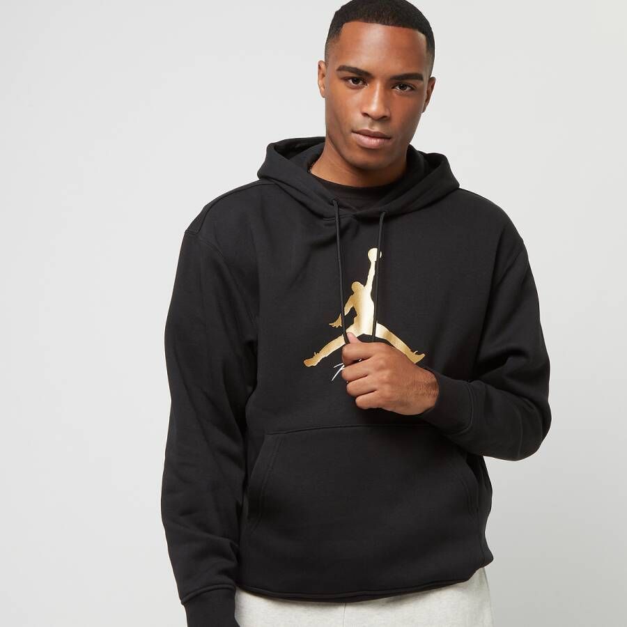 Jordan Essential Fleece Baseline Hoodie Hoodies Heren black gold maat: XL beschikbare maaten:S XL