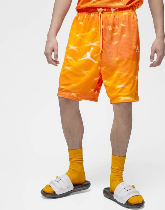 Jordan Essentials All Over Print Shorts Sportshorts Kleding bright citrus white maat: S beschikbare maaten:S