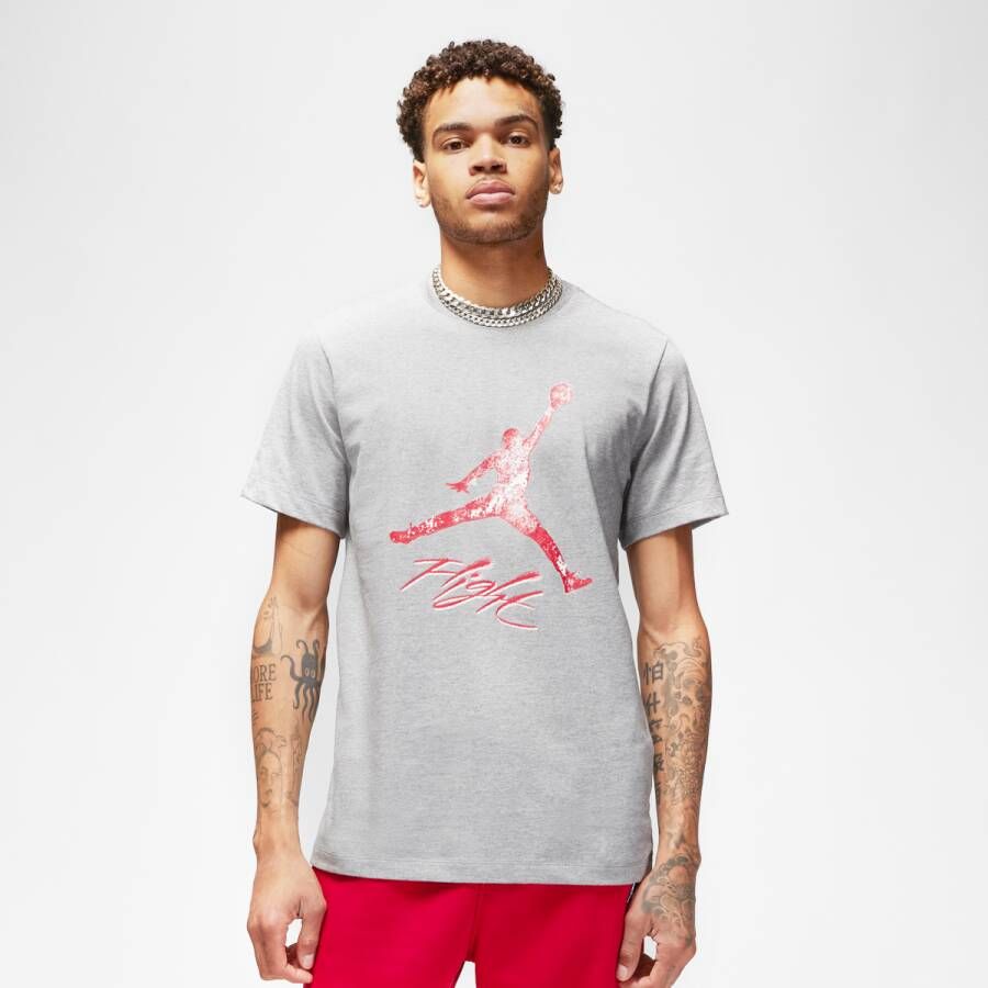 Jordan Essentials Jumpman Tee in Carbon Heather Gray Heren