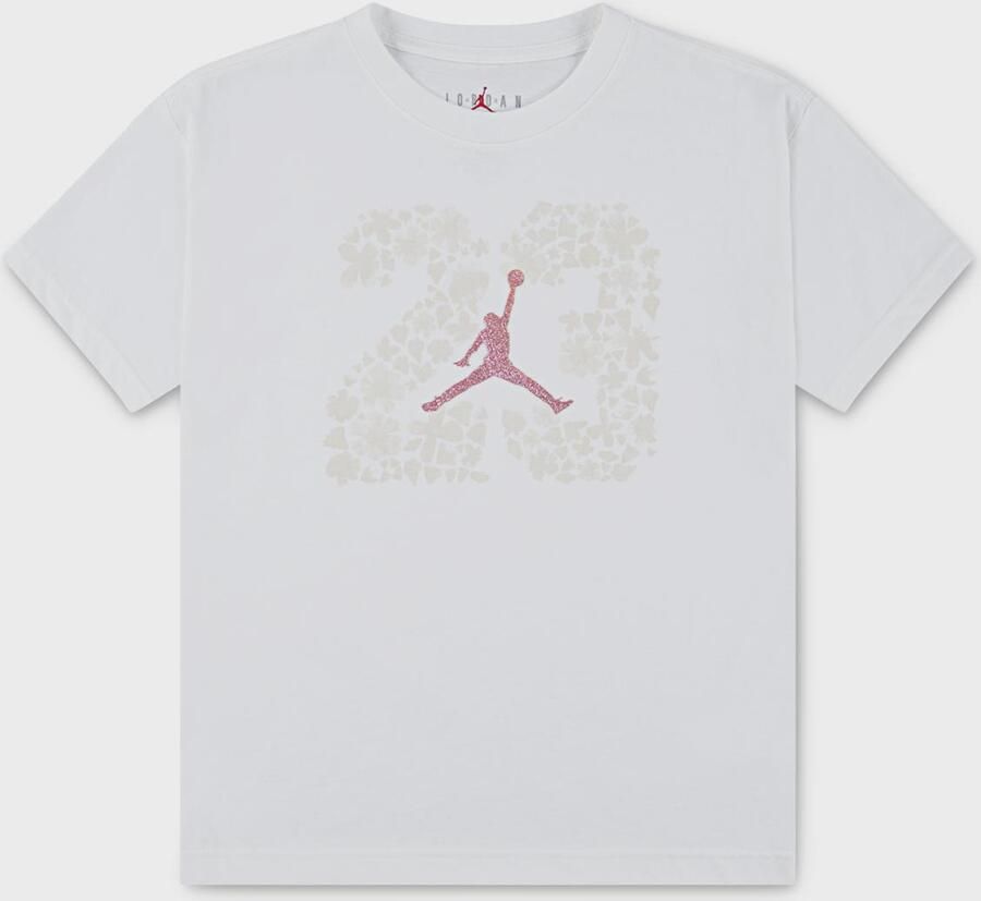 Jordan 23 Floral Short Sleeve Tee Unisex T-Shirts wit Maat 155-159 Kleding - Foto 2