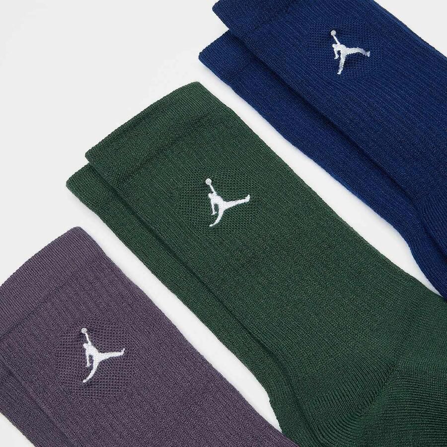 Jordan 3 PACK Everyday Crew Socks Unisex Sokken multicolor Maat 34-38 Kleding