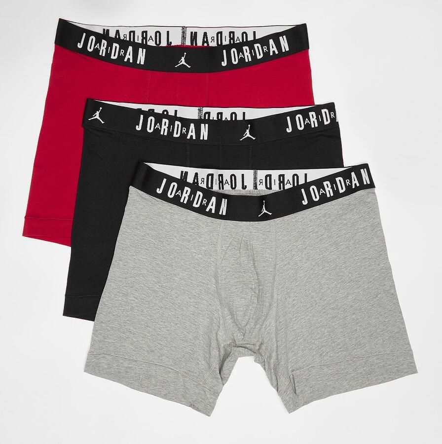 Jordan Flight Cotton Core Boxer Brief (3 Pack) Boxershorts Heren gym red black maat: XL beschikbare maaten:S M L XL - Foto 2