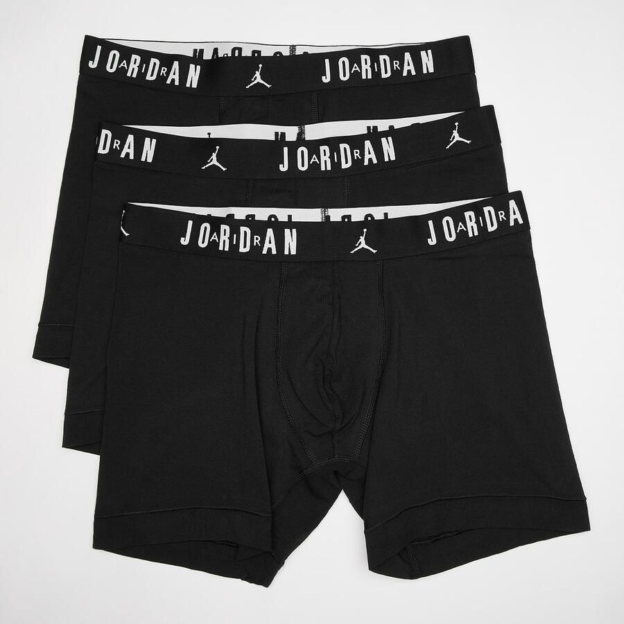 Jordan Flight Cotton Core Boxer Brief (3 Pack) Boxershorts Heren Black maat: XL beschikbare maaten:S M L XL - Foto 2