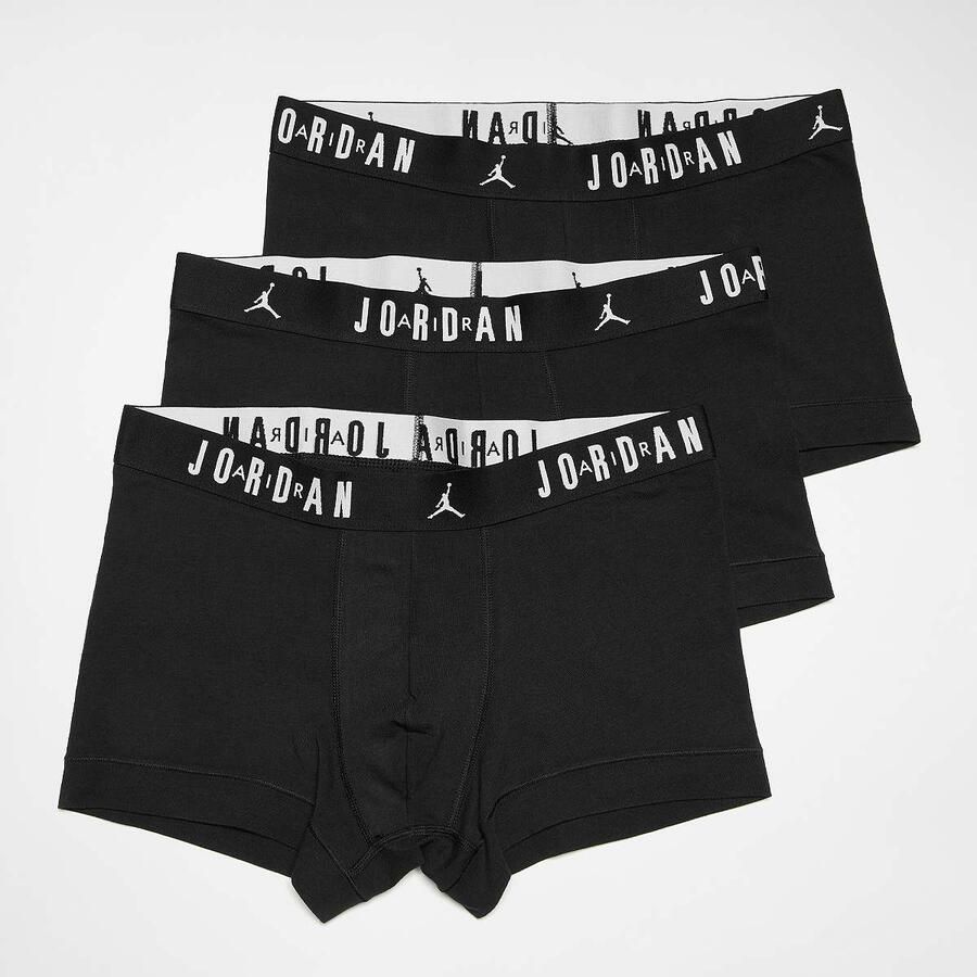 Jordan 3 PACK Flight Cotton Trunk Men Onderbroeken zwart Maat XL Kleding - Foto 2