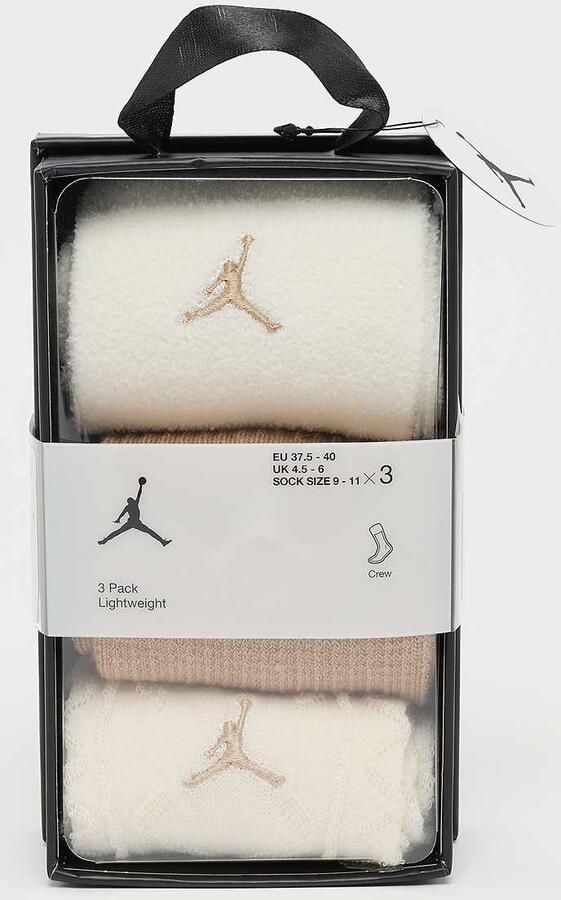 Jordan 3 PACK H25 GIFTING CREW pale ivory Unisex Sokken multicolor Maat 9Y-11Y Kleding - Foto 2