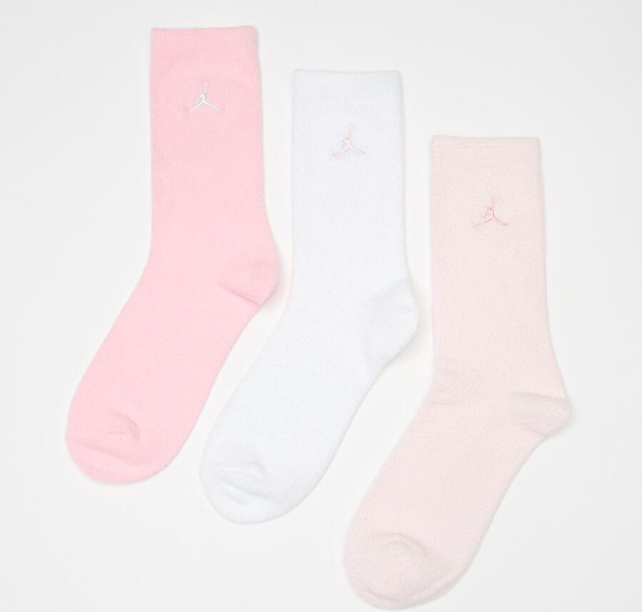 Jordan 3 PACK SUPER SOFT COZY CREW medium soft pink Unisex Sokken multicolor Maat 9Y-11Y Kleding - Foto 2